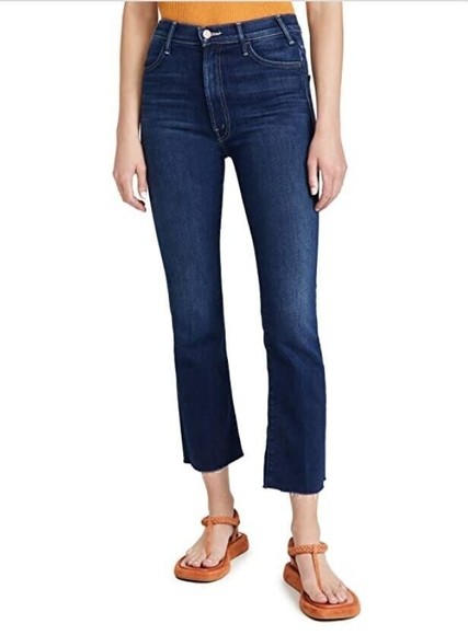 MOTHER The Hustle Ankle Fray Denim Jeans / Home Movies / Size - 28